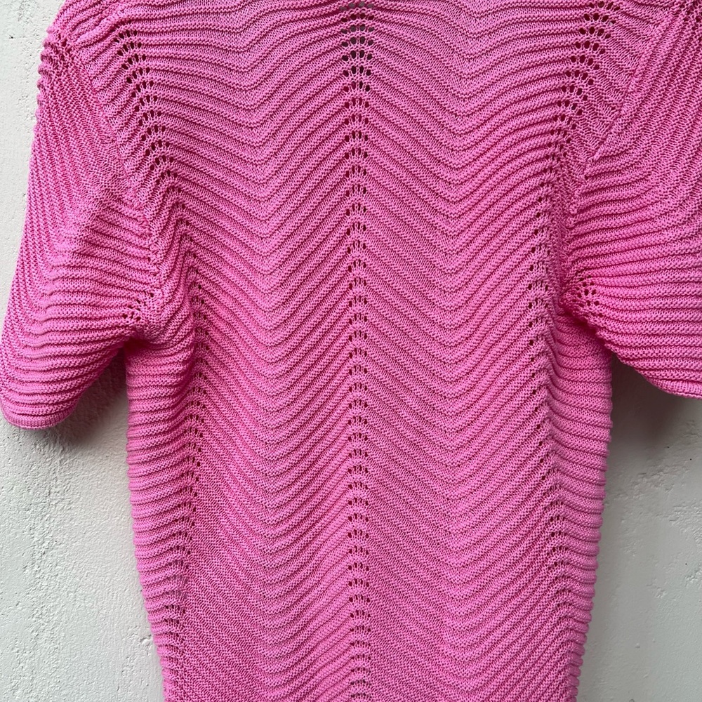 Pink Knit Summer Sweater NWOT - Picture 4 of 8